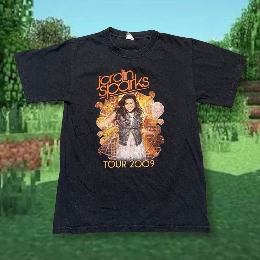 Jordin Sparks Tour 2009 Concert T-Shirt Black Mens Size S Pop Music Tee